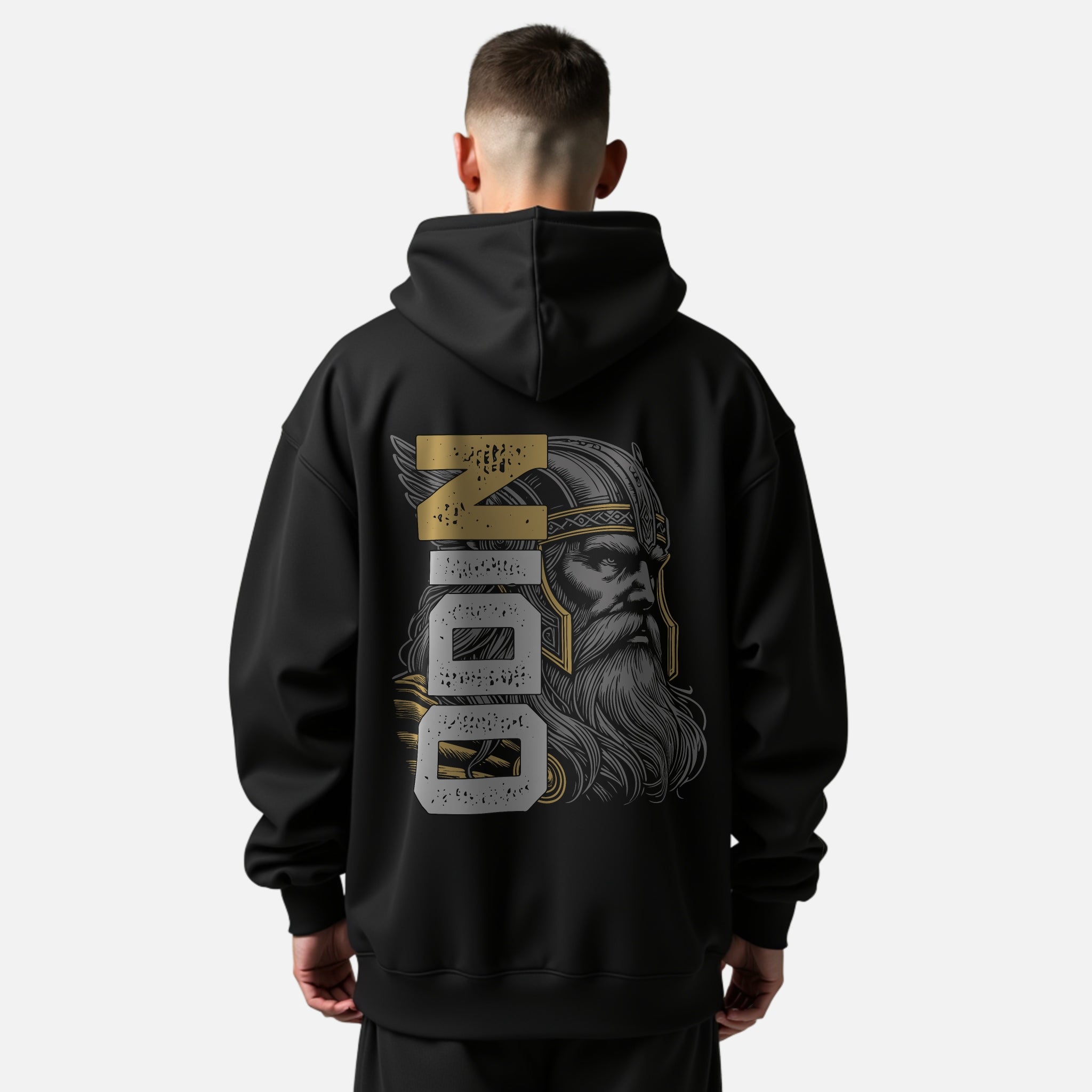 Odin Allfather - Oversized Zipper Hoodie